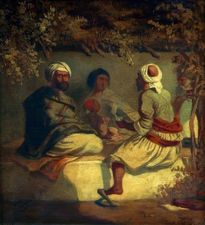 Turks in an Arbor by Carl Spitzweg